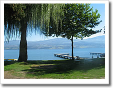 campground in West Kelowna on lake